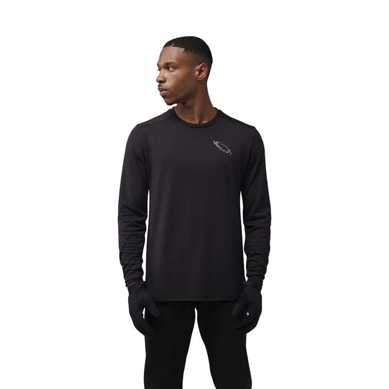 Fox Ranger Dr Md Lunar Black Long Sleeve Cycling Jersey | RideHub