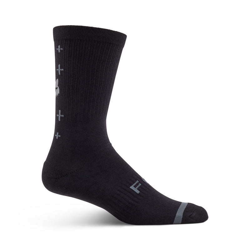 Fox 8 Defend Lunar Black S socks | RideHub
