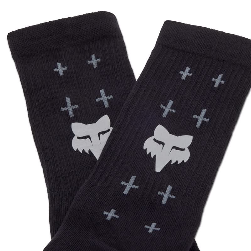 Fox 8 Defend Lunar Black S socks | RideHub