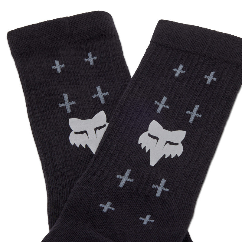 Fox 8 Defend Lunar Black Xs socks | RideHub