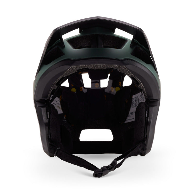 Fox Dropframe Hunter Green Bike Helmet