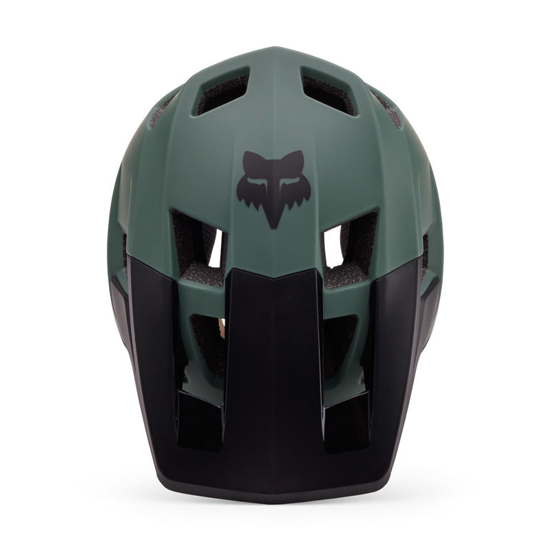 Fox Dropframe Hunter Green Bike Helmet