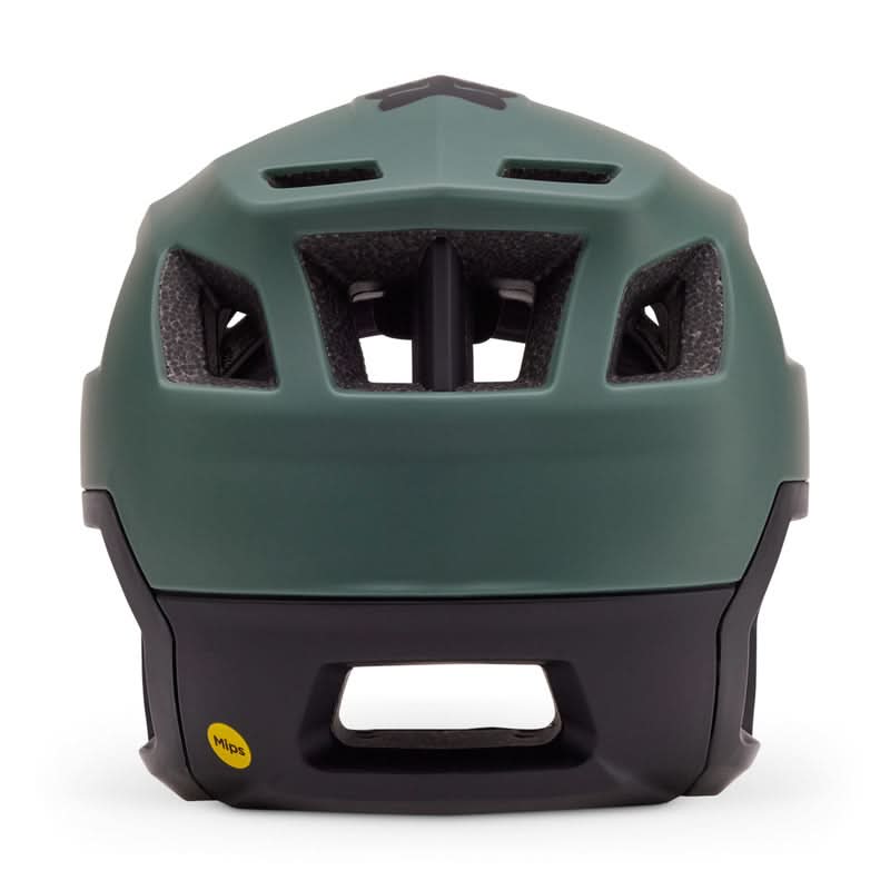 Fox Dropframe Hunter Green Bike Helmet
