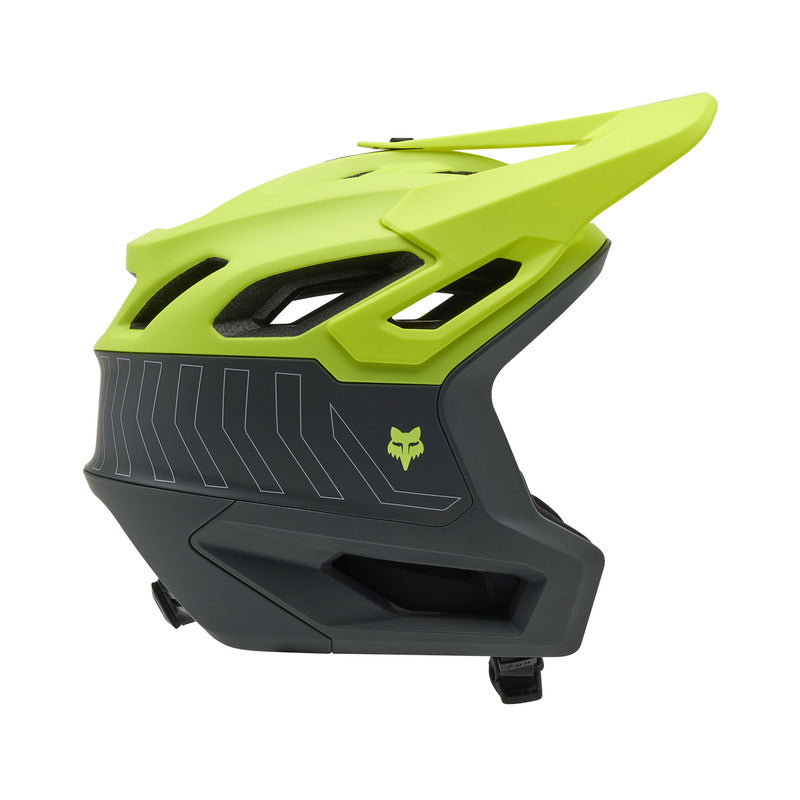 Fox Dropframe Pro Runn Fluo Yellow Bike Helmet