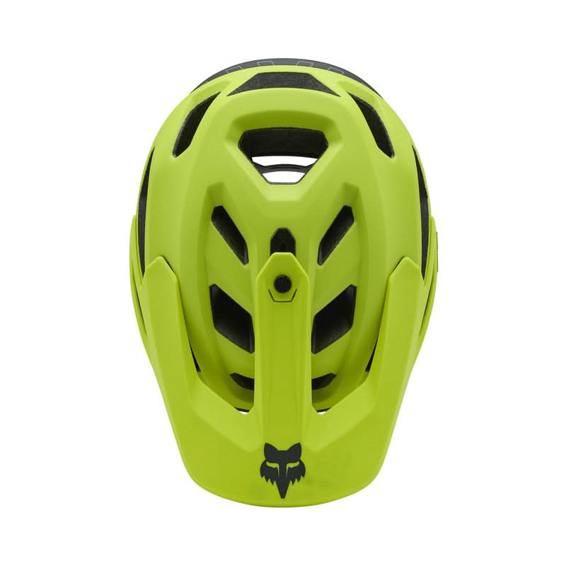 Fox Dropframe Pro Runn Fluo Yellow Bike Helmet