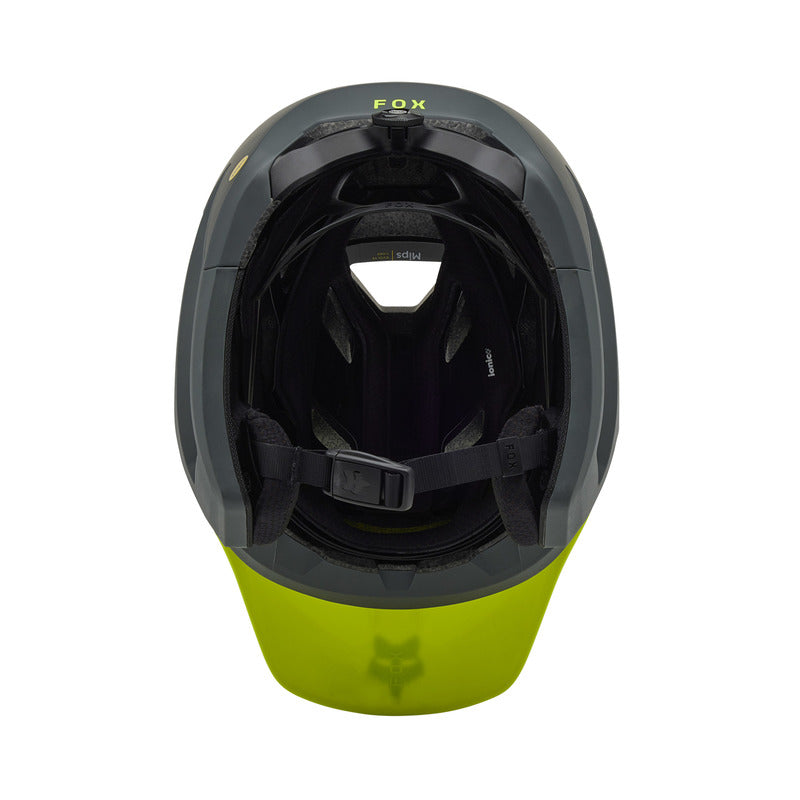 Fox Dropframe Pro Runn Fluo Yellow Bike Helmet