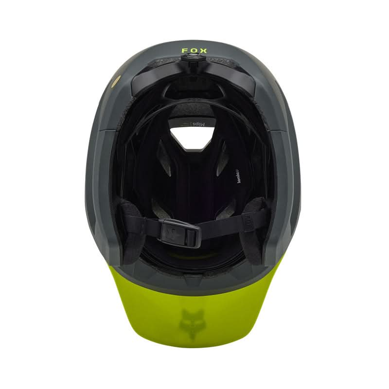 Fox Dropframe Pro Runn Fluo Yellow Bike Helmet