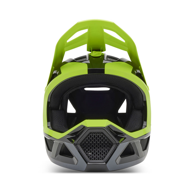 Fox Junior Rampage Barge Fluo Yellow Bike Helmet
