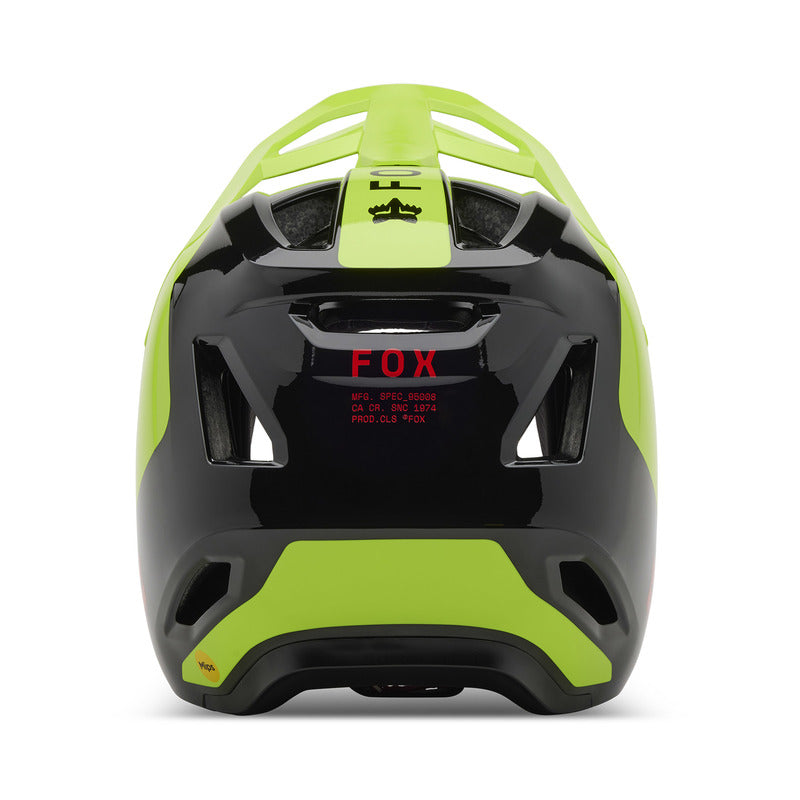 Fox Junior Rampage Barge Fluo Yellow Bike Helmet