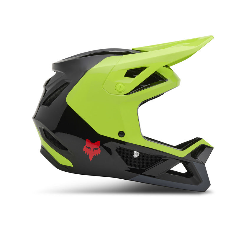 Fox Rampage Barge Fluo Yellow Bike Helmet