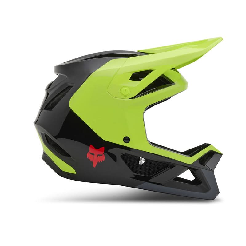 Fox Rampage Barge Fluo Yellow Bike Helmet