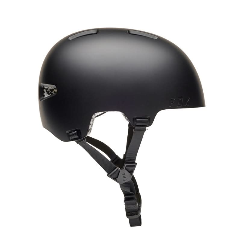 Fox Junior Flight Pro Solid Black Bike Helmet