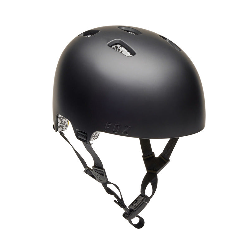 Fox Junior Flight Pro Solid Black Bike Helmet