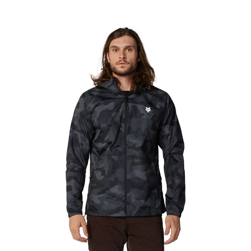 Fox Head Camo Windbreaker Black Camo Jacket