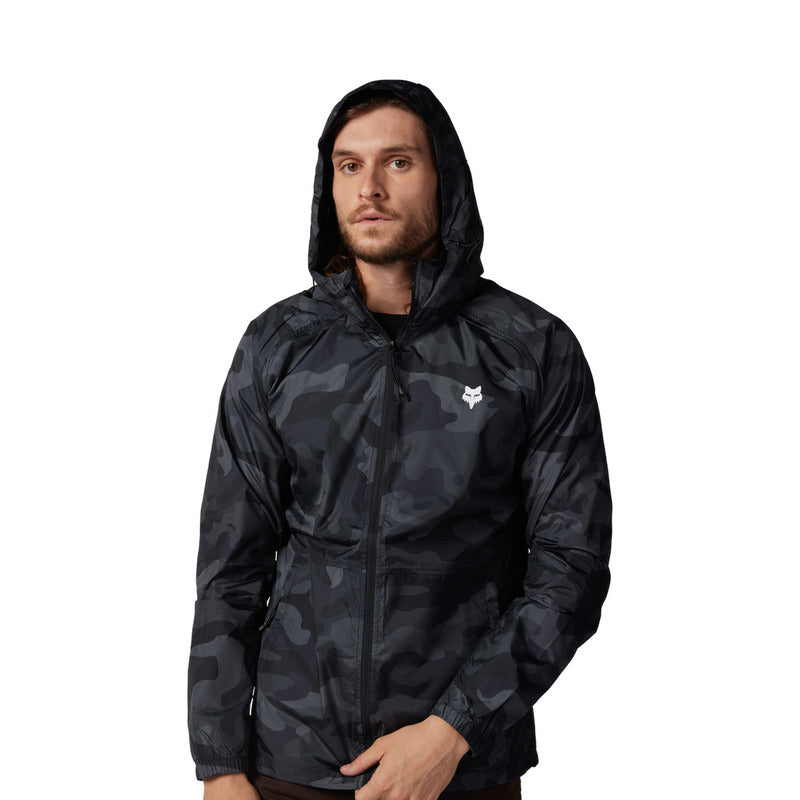 Fox Head Camo Windbreaker Black Camo Jacket