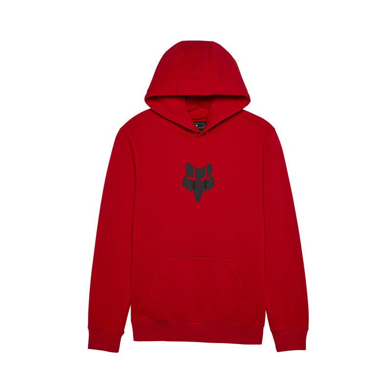 Fox Head Fleece Po Flame Red Hoodie