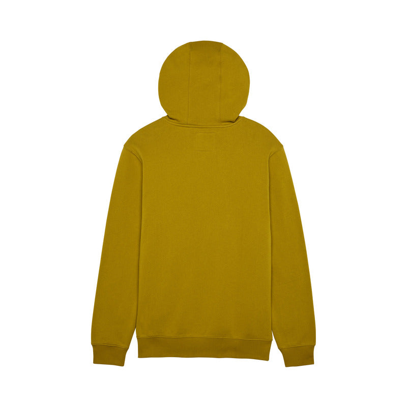 Fox Head Fleece Hoodie in Mustard