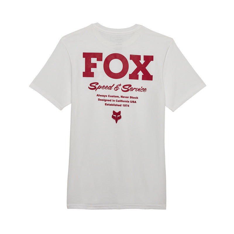 Fox Speed Service Prem Tee Optic White T-Shirt