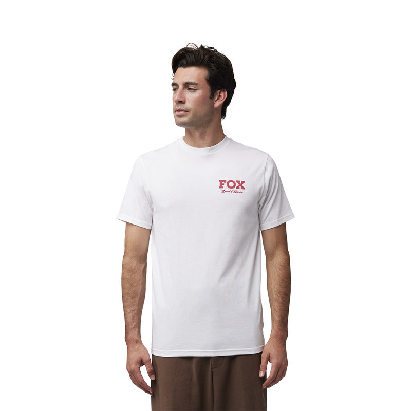Fox Speed Service Prem Tee Optic White T-Shirt