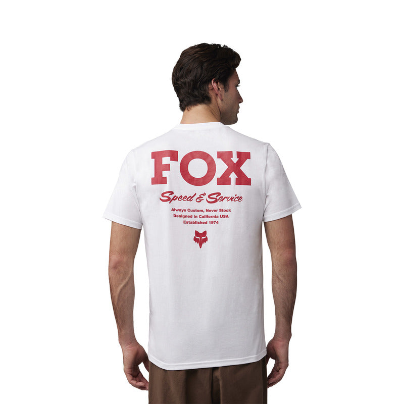 Fox Speed Service Prem Tee Optic White T-Shirt