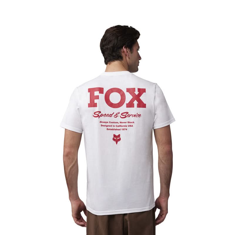 Fox Speed Service Prem Tee Optic White T-Shirt