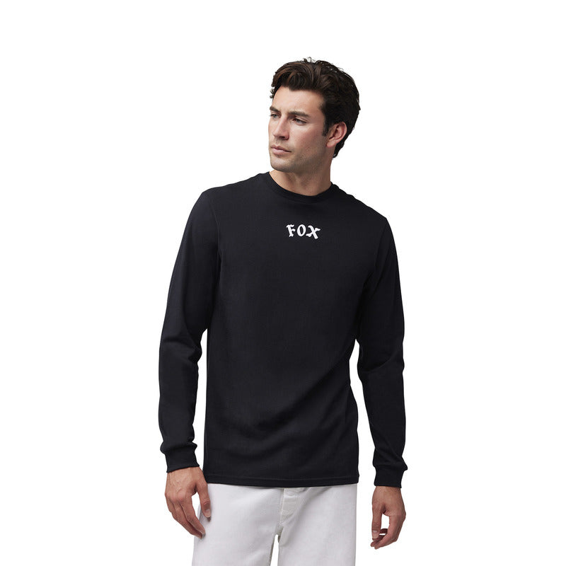 Fox Race Crew Prem Long Sleeve Tee Black | RideHub