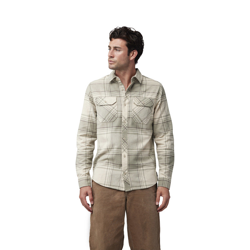 Fox Traildust Flannel Cream Shirt | RideHub