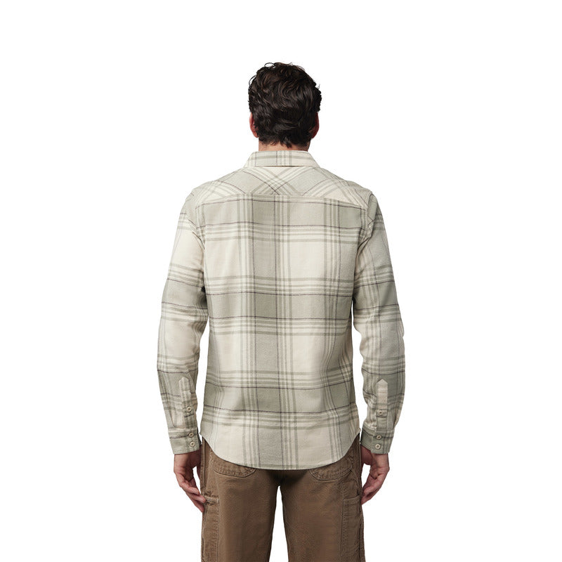 Fox Traildust Flannel Cream Shirt | RideHub