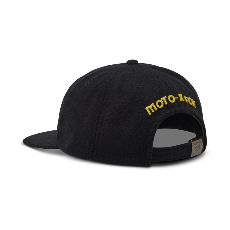 Fox Big F Adjustable Wool Black Baseball Cap