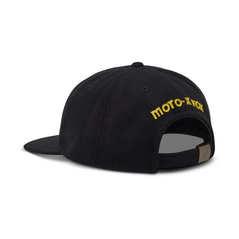 Fox Big F Adjustable Wool Black Baseball Cap
