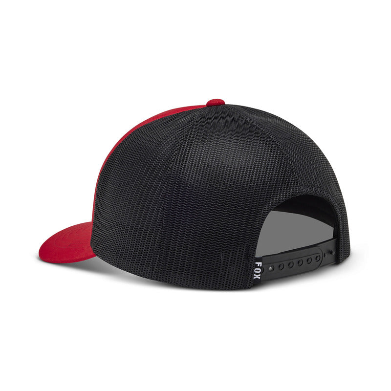 Fox Fox Head Trucker Flame Red Cap