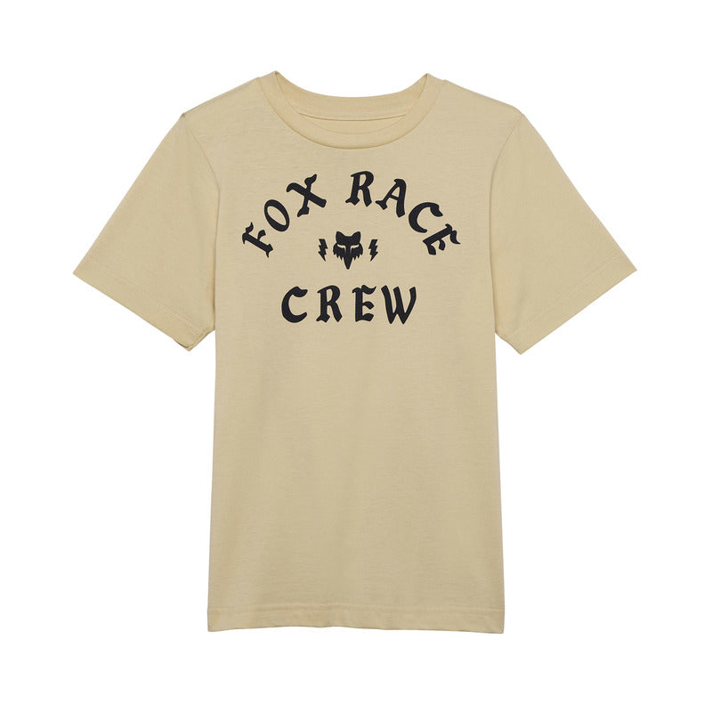 Fox Junior Race Crew T-Shirt Cream