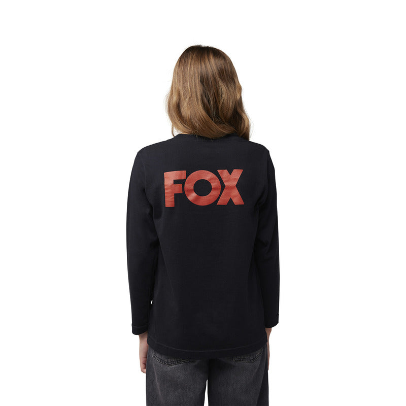 Fox Junior Heritage Black Long Sleeve T-Shirt