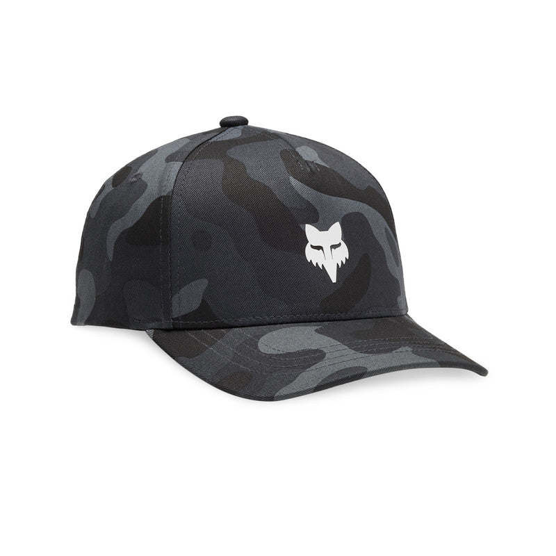 Fox Junior Fox Head Camo 110 Sb Black Camo Baseball Cap