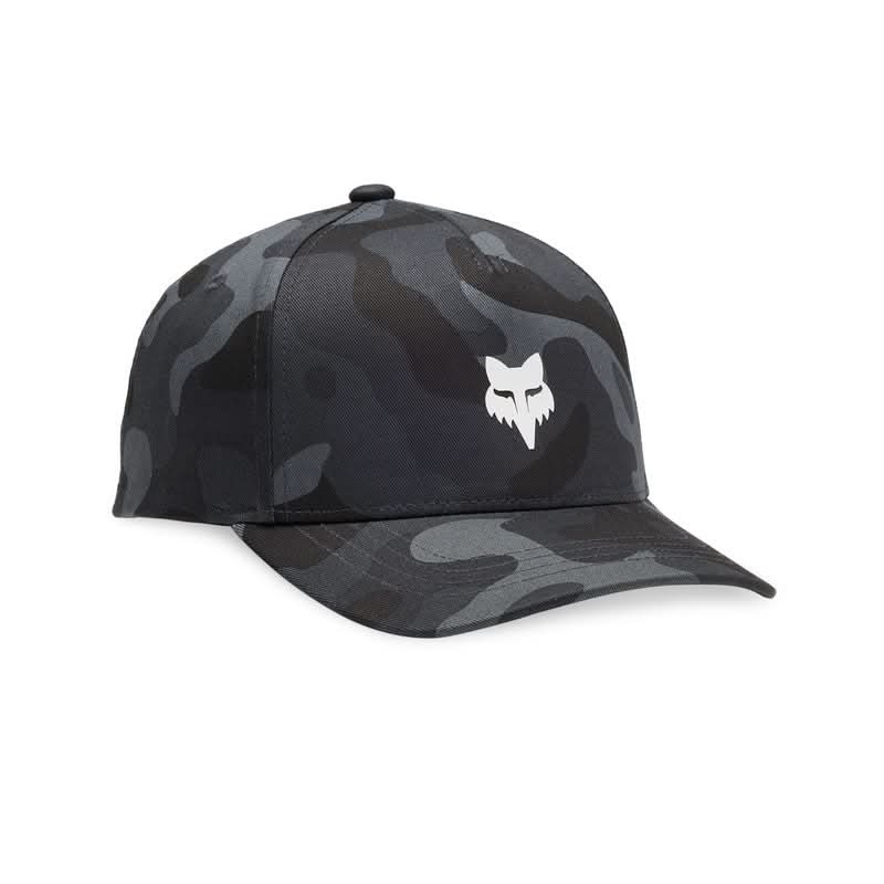Fox Junior Fox Head Camo 110 Sb Black Camo Baseball Cap