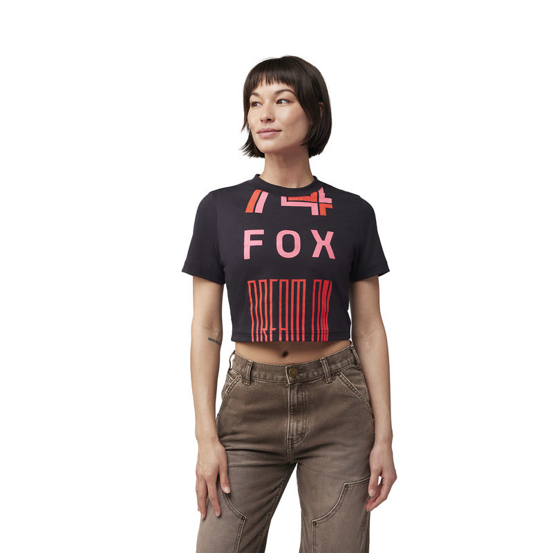Fox Lady Race Spec Baby Tee T-Shirt Black