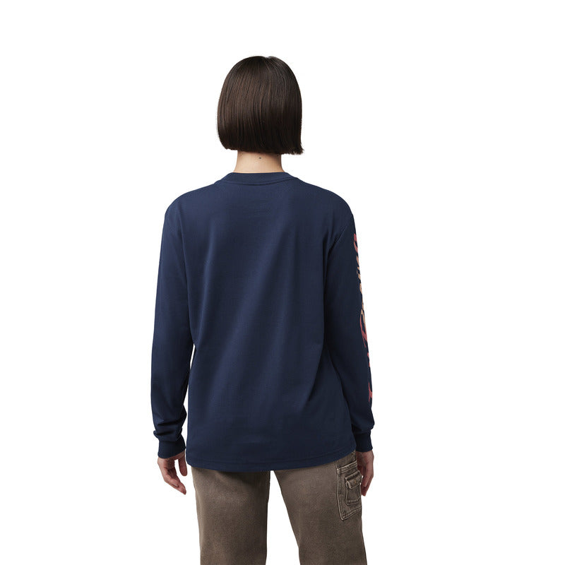 Fox Lady Scripted LS Tee Midnight Long Sleeve T-Shirt | RideHub Product description: Fox Lady Scripted LS Tee Midnight
