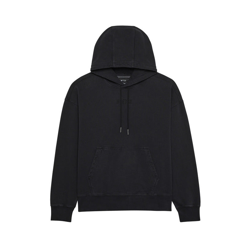 Fox Wordmark Oversized Fleece Po Black Hoodie