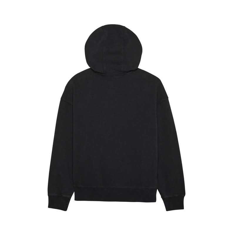Fox Wordmark Oversized Fleece Po Black Hoodie