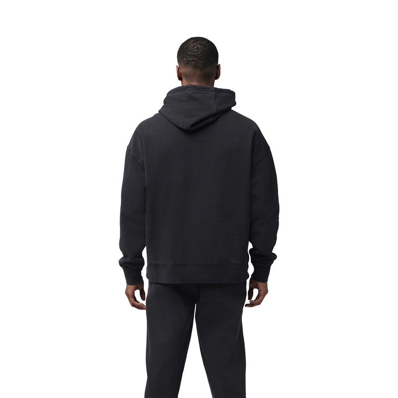 Fox Wordmark Oversized Fleece Po Black Hoodie