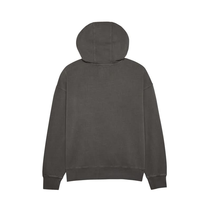 Fox Wordmark Oversized Fleece Hoodie in Pewter