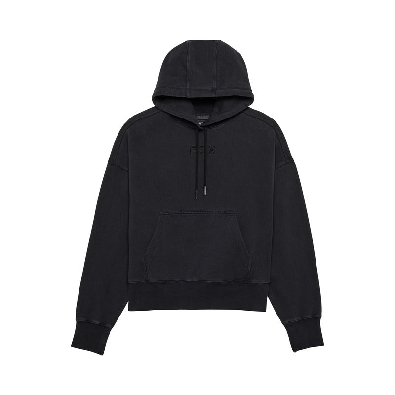 Fox Lady Wordmark Oversized Fleece Po Black Hoodie
