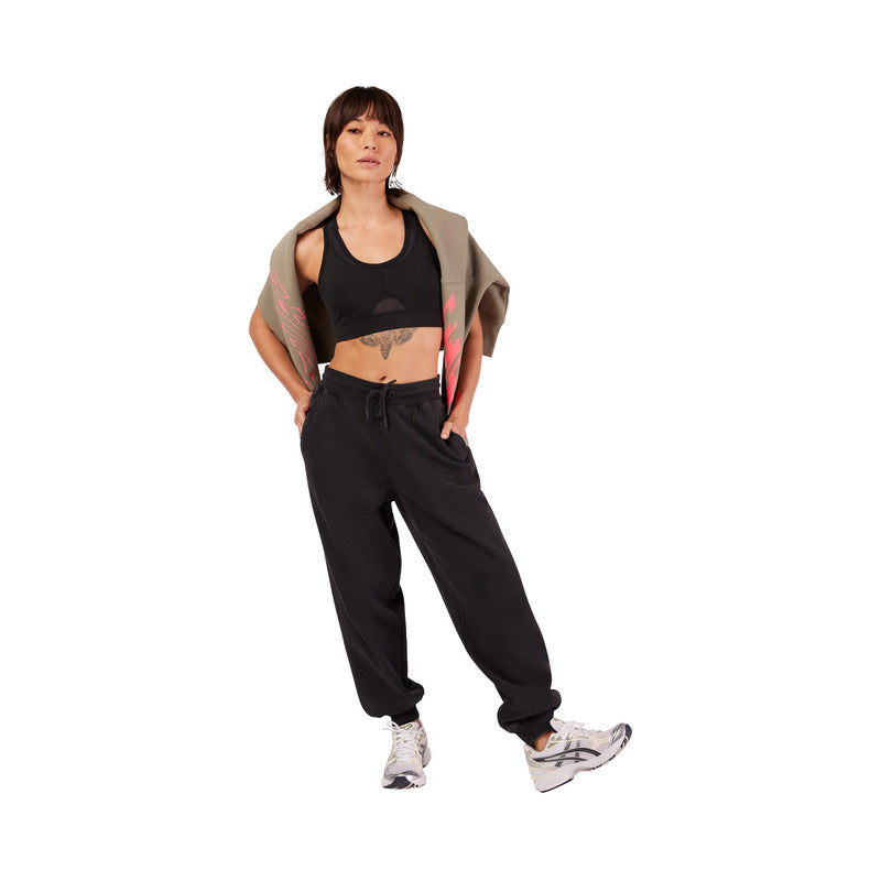 Fox Lady Wordmark Fleece Jogger Black | RideHub