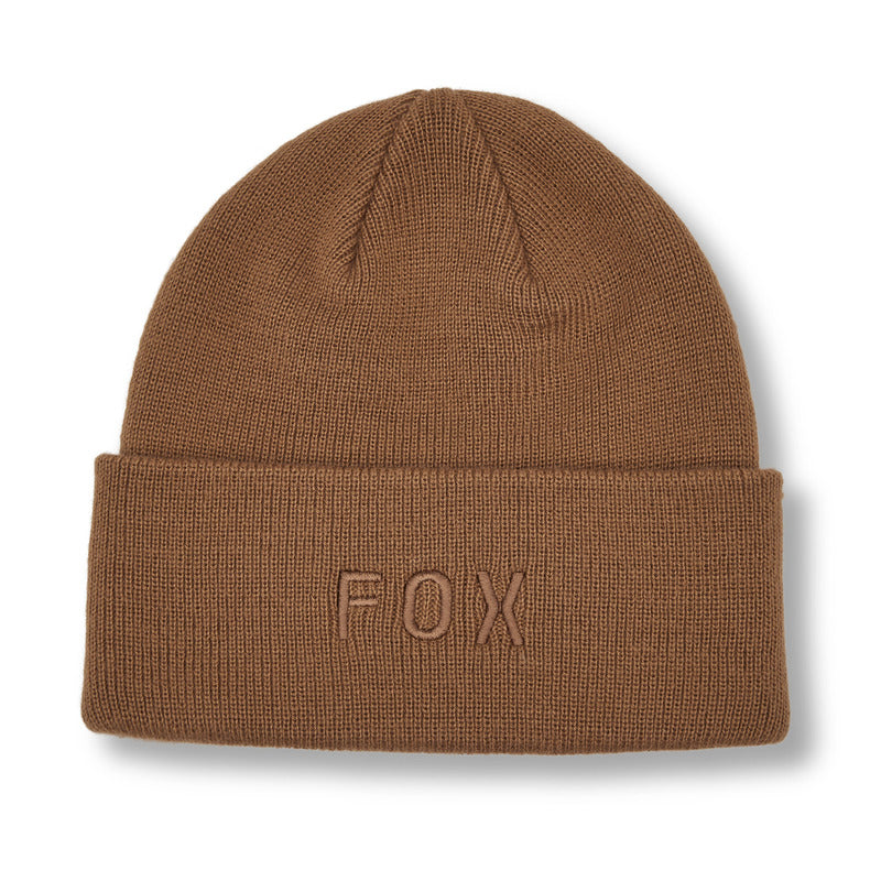 Fox Wordmark Beanie Walnut