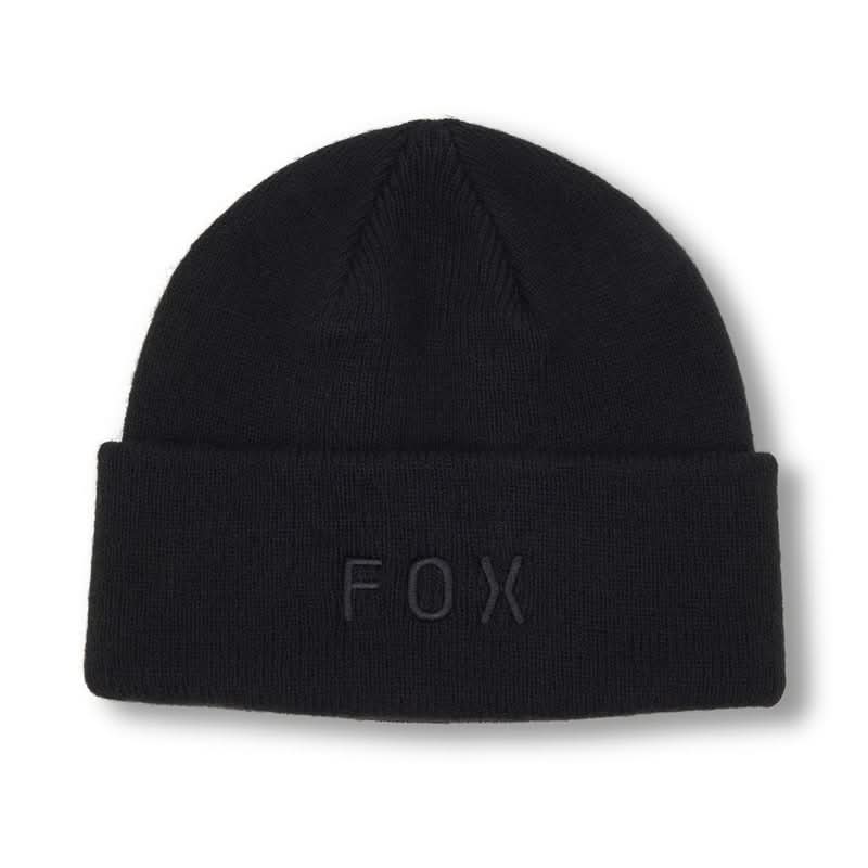 Fox Wordmark Beanie Black
