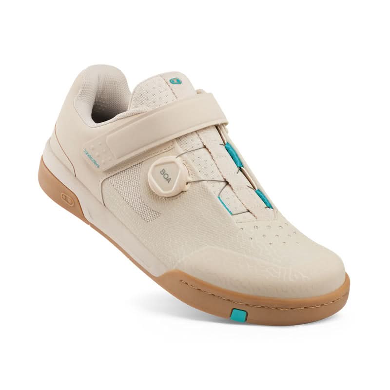 Crankbrothers Mallet Boa Sand/Teal Blue Shoes - Gum Outsole
