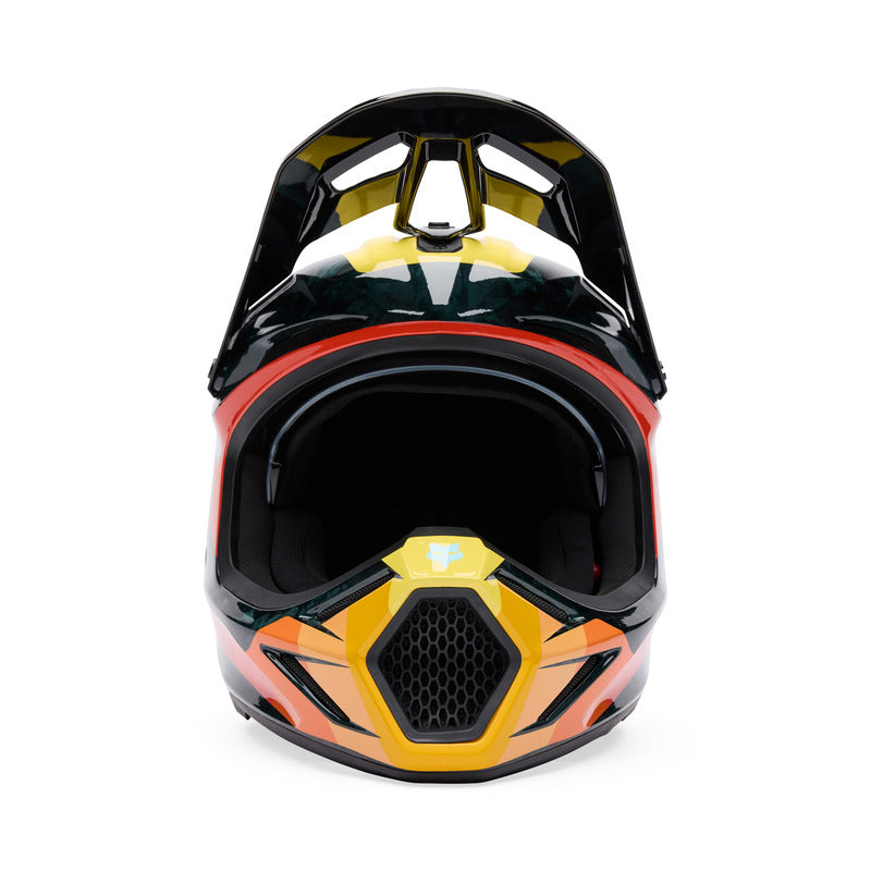 Fox V3 Rs Grid Black/orange helmet