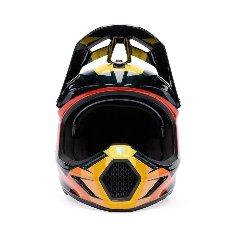 Fox V3 Rs Grid Black/orange helmet