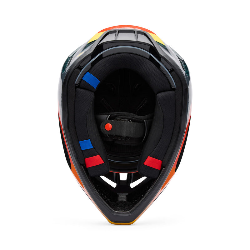 Fox V3 Rs Grid Black/orange helmet
