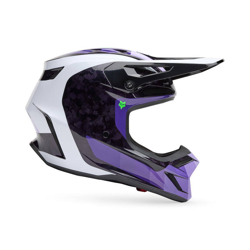 Fox V3 Rs Grid Black/purple helmet